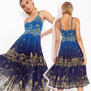 Blackmilk sailor guardians stars sheer midaxi dress M (new)